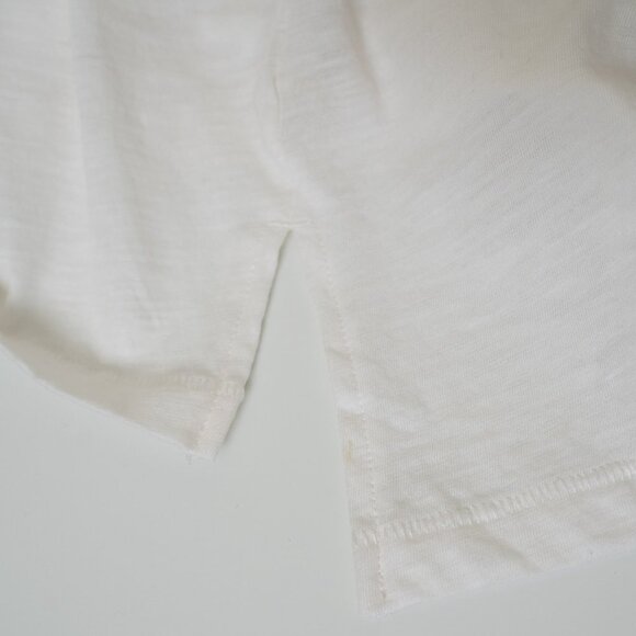 Madewell Whisper Cotton Turtleneck Long Sleeve White Tee - Picture 5 of 6